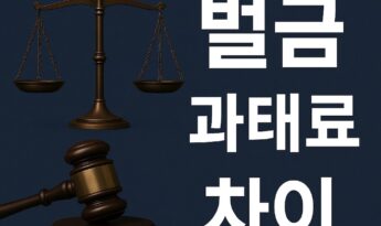 벌금 과태료 차이 완벽정리