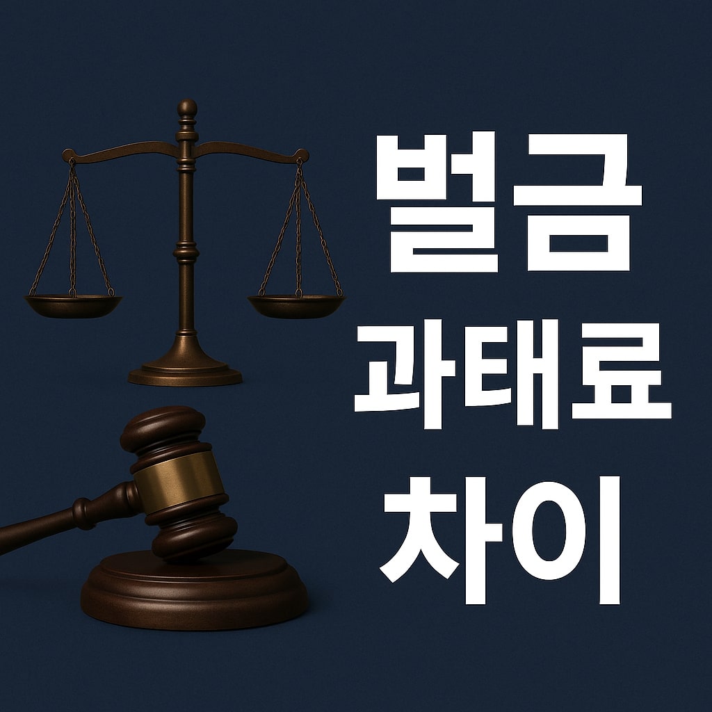 벌금 과태료 차이